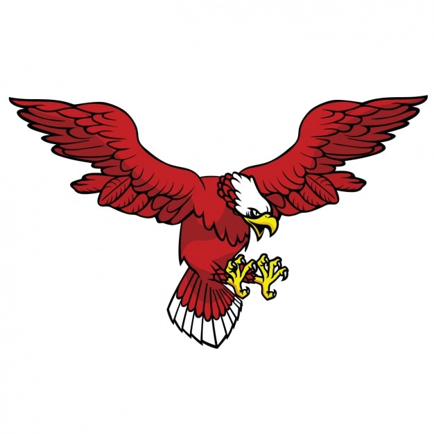 Coloured eagle design