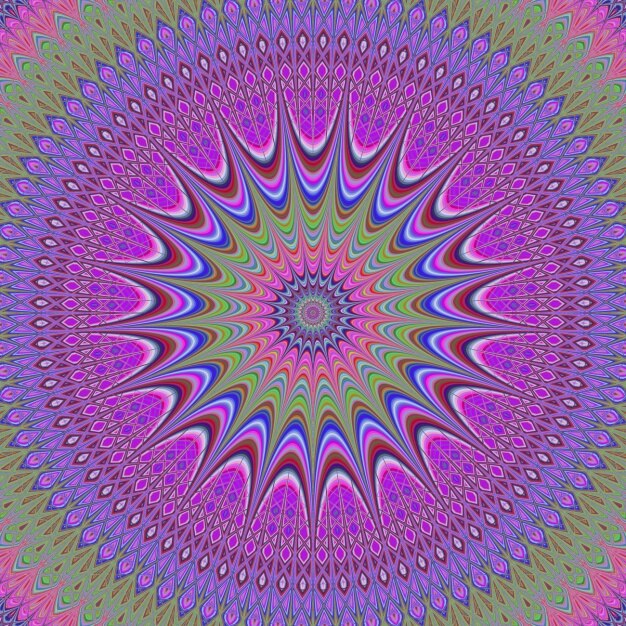 Free Vector coloured fractal background design