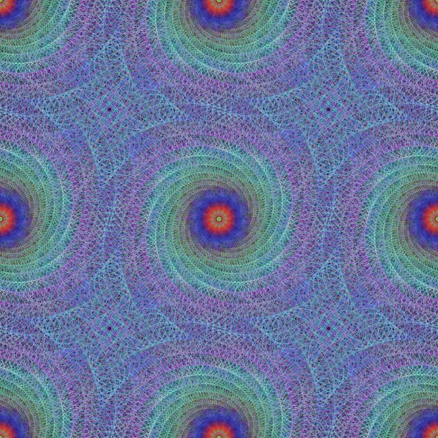 Free Vector coloured fractal background design