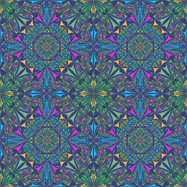Free Vector coloured fractal background design