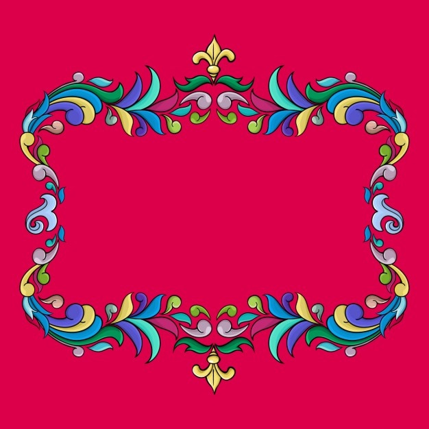 Free vector coloured frame design