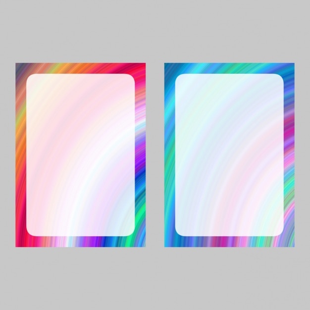 Free Vector coloured frames collection