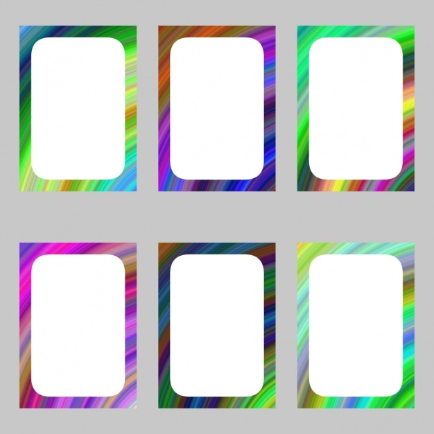 Free Vector coloured frames collection