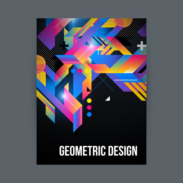 Coloured geometric design