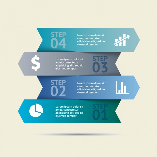 Coloured infographic template