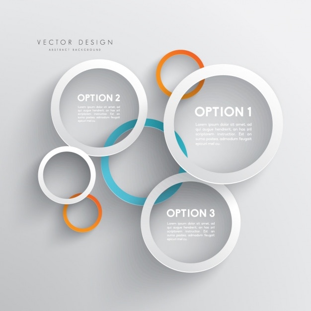 Free vector coloured infographic template