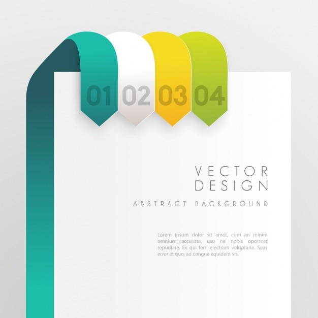 Free vector coloured infographic template