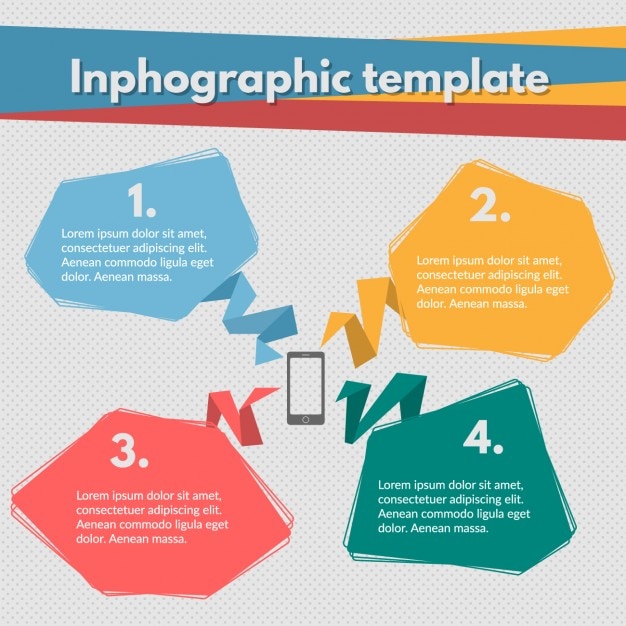 Coloured infographic template