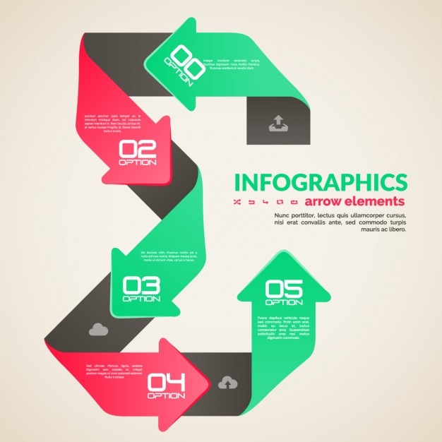 Coloured infographic template