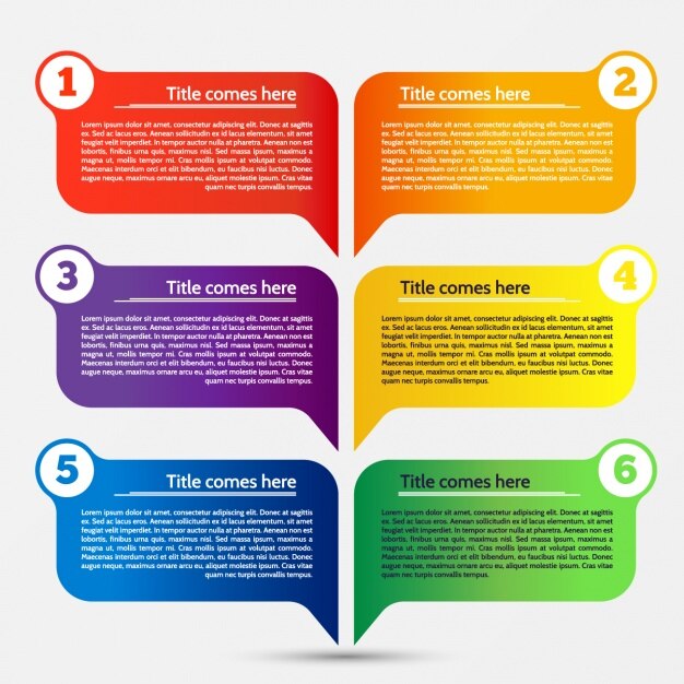 컬러 infographic 템플릿