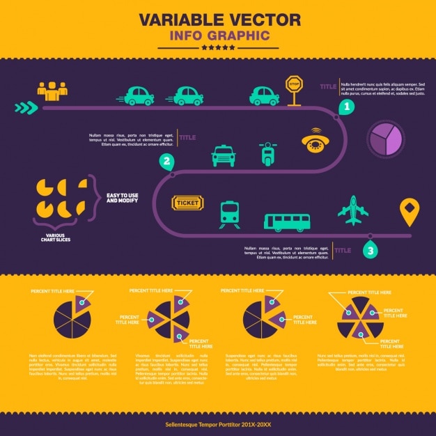 Free Coloured Infographic Template Vector – Download for Free