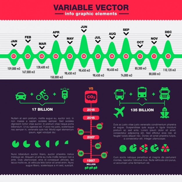 Coloured infographic template: Free vector download for vector templates