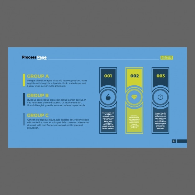 Free vector coloured infographic template