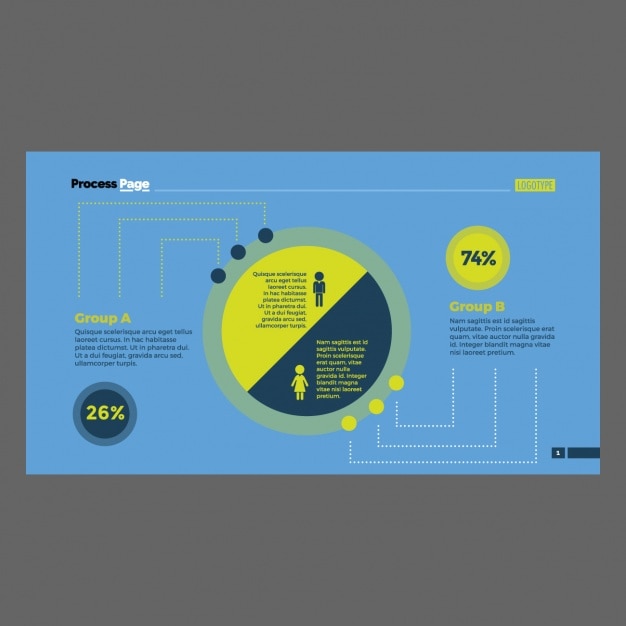 Free vector coloured infographic template