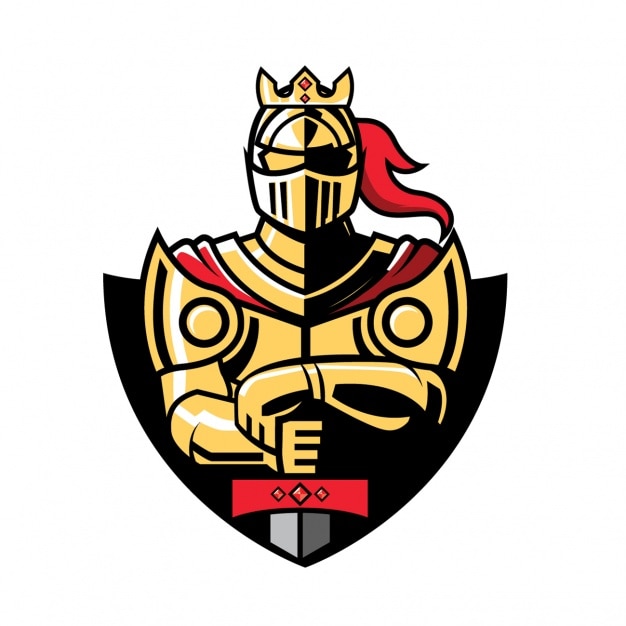 Free vector coloured knight design