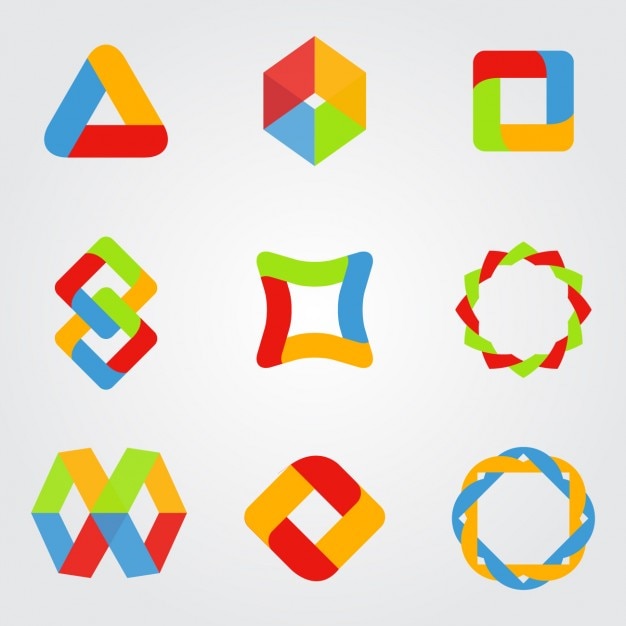 Free vector coloured logo templates