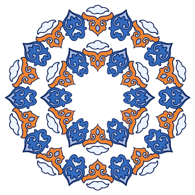 Free vector coloured mandala design