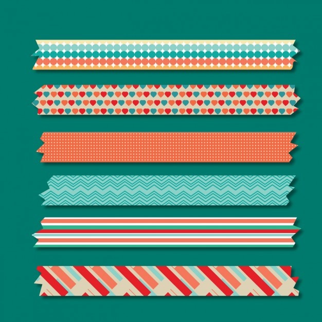 Free vector coloured pattern samples