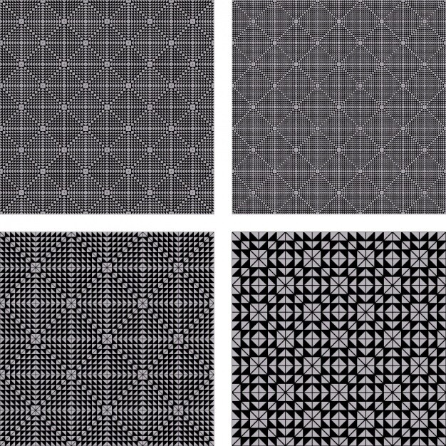 Free Vector coloured patterns collection