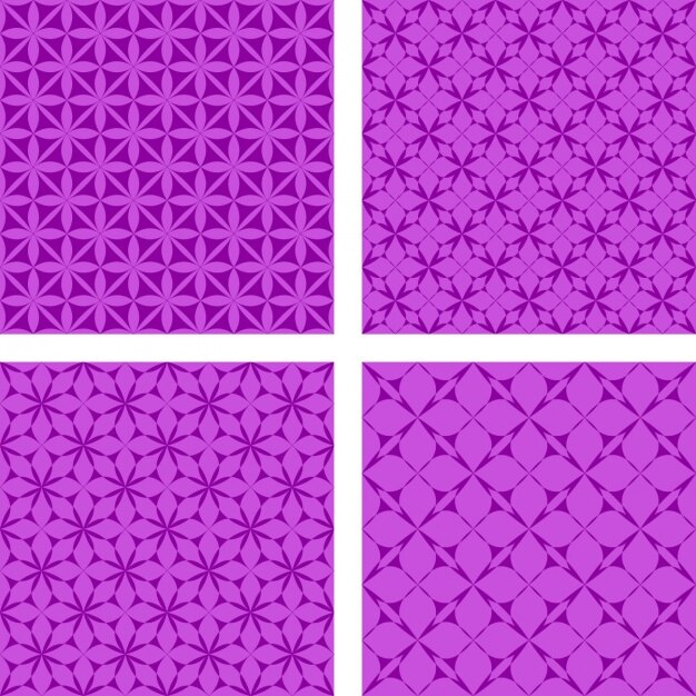 Free vector coloured patterns collection