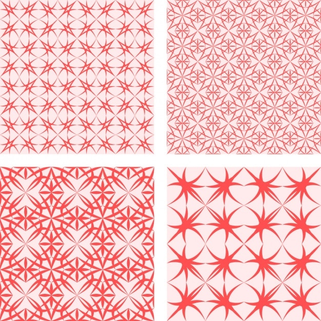 Free vector coloured patterns collection