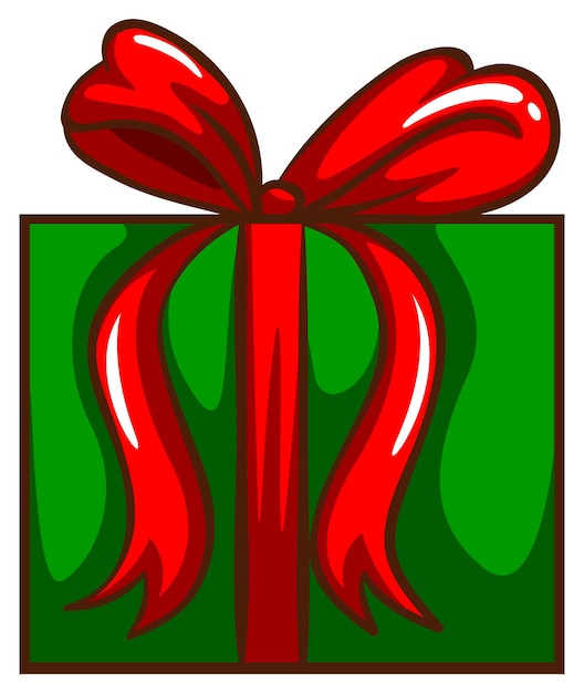 Free vector a coloured sketch of a christmas gift