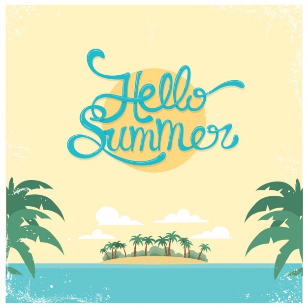 Free vector coloured summer holidays background