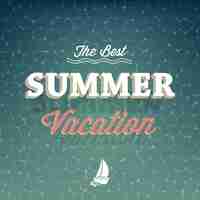 Free vector coloured summer vacation background