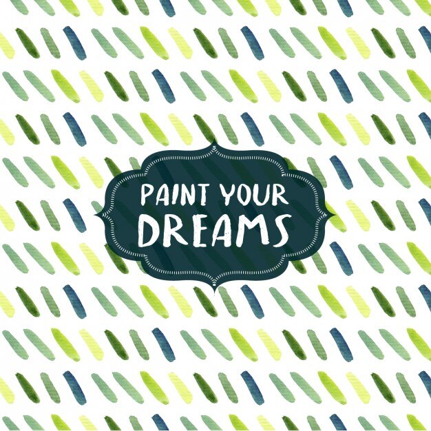 Free Vector coloured watercolor brush strokes