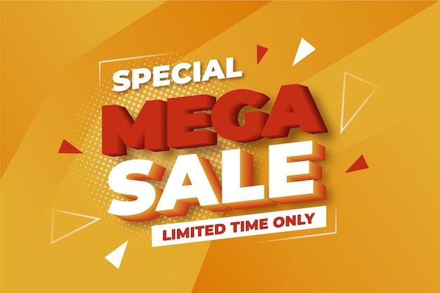 Colourful 3d mega sales background