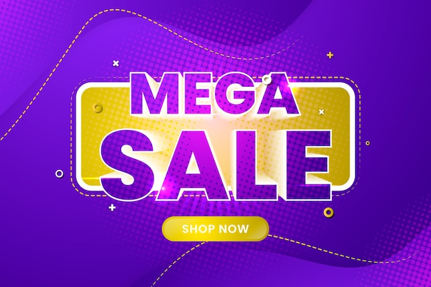 Colourful 3d mega sales background