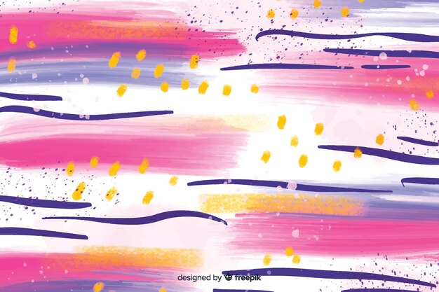 Colourful abstract brush strokes background