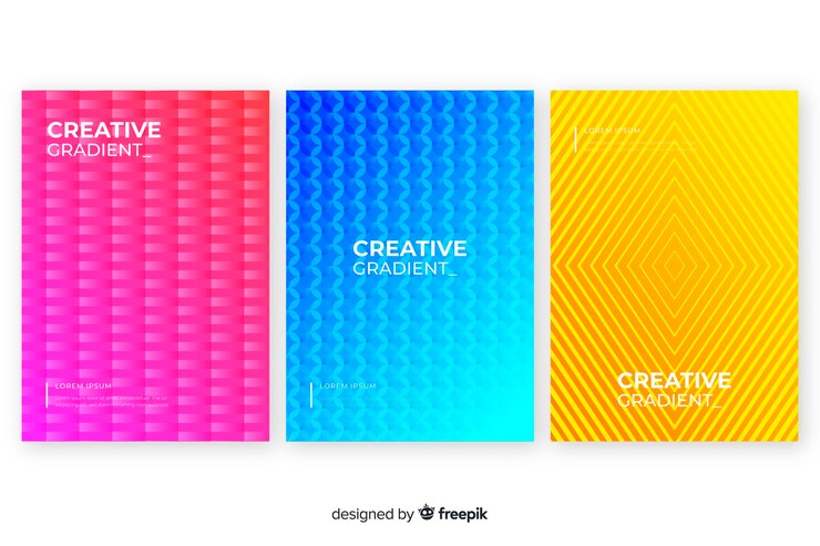 Free Vector colourful abstract cover collection