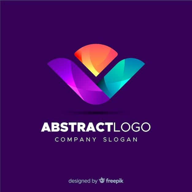 Colourful abstract logo template