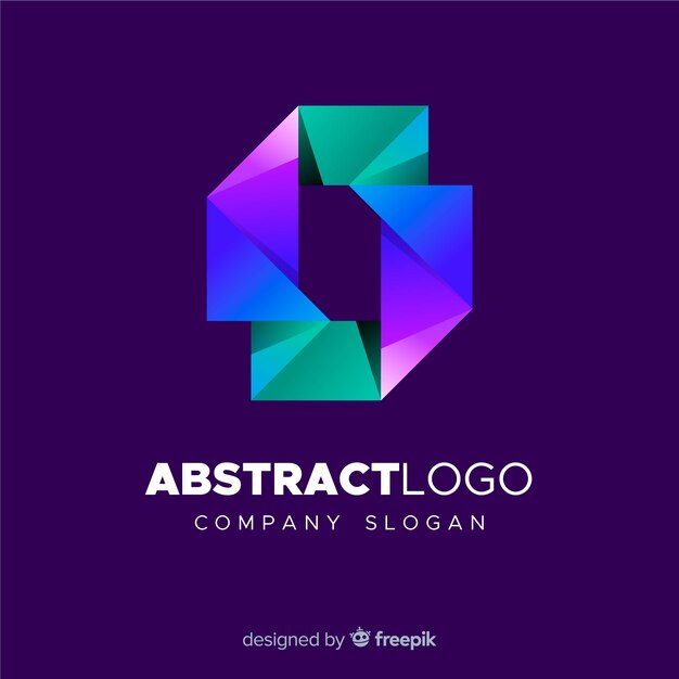 Colourful abstract logo template