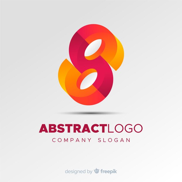 Colourful abstract logo template