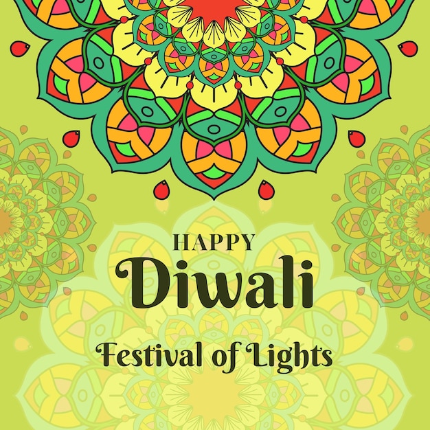 colourful background for diwali festival of lights
