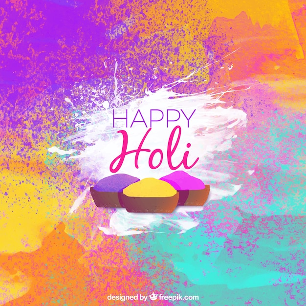 Colourful background happy holi