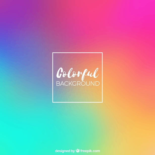 Free vector colourful background with bokeh effect