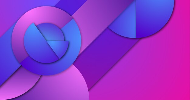 Colourful background with geometrical shapes