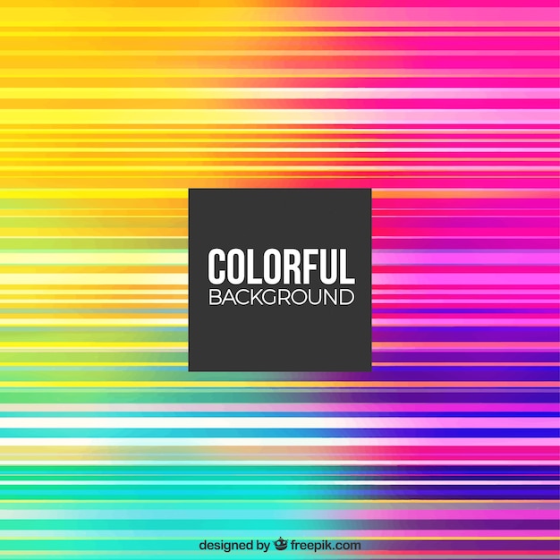 Colourful background with horizontal lines