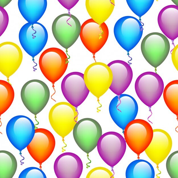 Colourful balloons background