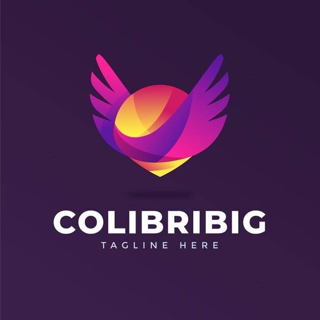 Colourful company logo template