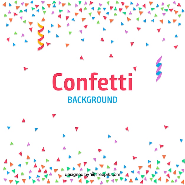 Free vector colourful confetti background