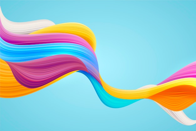 Free vector colourful dynamic flow background