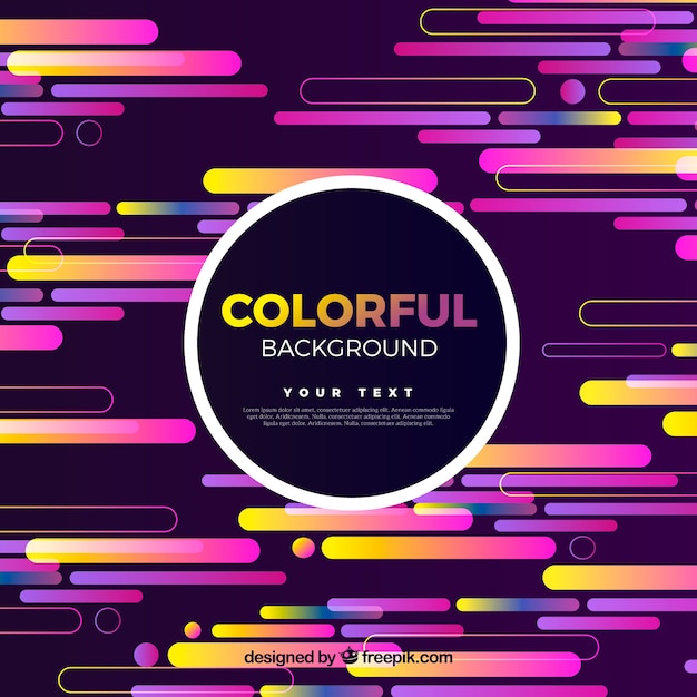 Colourful geometric background