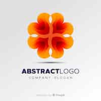 Free vector colourful gradient abstract logo template