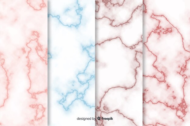 Colourful marble background collection