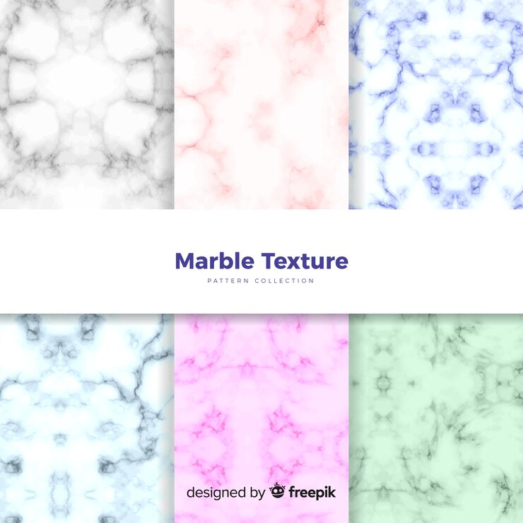 Free Vector colourful marble background collection