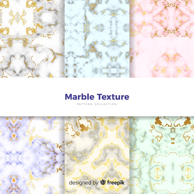 Colourful marble background collection